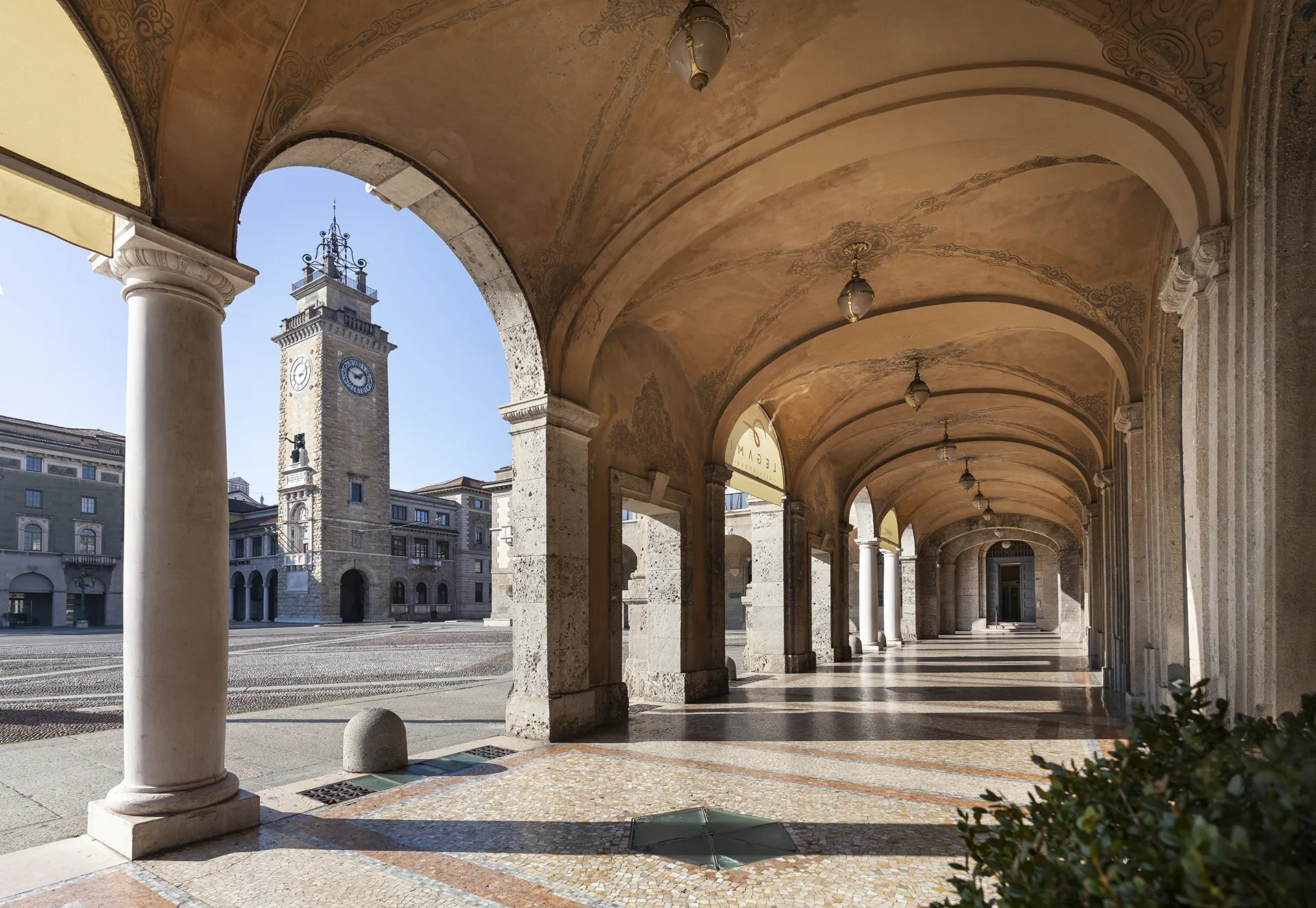Panorama bergamasco con atmosfera rilassata e famigliare nei dintorni del progetto residenziale